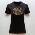 thumbnail image 3 of Playera Blusa Con Impresion De Beso Animal Print Sexy Color Negro Talla Mediana Marca Emil SaEs, 3 of 4