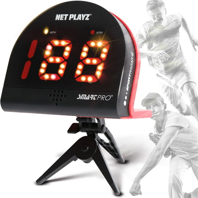 Pistola de radar de velocidad NET PLAYZ Muti-Sports con manos libres de 0 a 150 mph