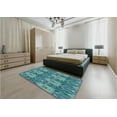 thumbnail image 4 of Ahgly Company Indoor Rectangle Patterned Blue Turquoise Green Area Rugs, 5' x 8', 4 of 6