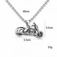 thumbnail image 3 of Stainless Steel Motorcycle Pendant Necklace For Men Retro Party Club Clavicle Jewelry, 3 of 5