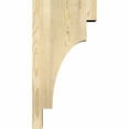 thumbnail image 3 of 4"W x 12"D x 24"H Mediterranean Rough Sawn Corbel, Douglas Fir, 3 of 9
