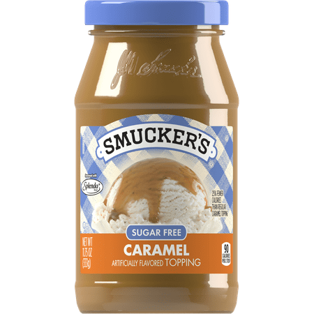 Caramel Apple Topping - (3 Pack) Smucker's Caramel Sugar Free Toppings Sugar Free, 11.75 oz
