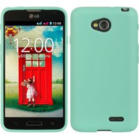 Insten Hard Crystal Skin Tinted Back Protective Case For LG L70 - Teal