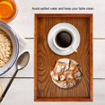 thumbnail image 2 of Greensen Rectangle Wooden Tea Tray Serving Table Plate Snacks Food Storage Dish for Hotel Home , Tea Serving Plate , Tea Tray, 2 of 8