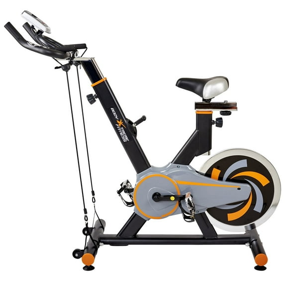Body Xtreme Exercise Cycling Bike With Ergonomic Seat & Tension Knob (Grey/Orange)