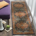 thumbnail image 5 of SAFAVIEH Evoke Westley Traditional Floral Area Rug, Blue/Orange, 5'1" x 7'6", 5 of 9