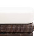 thumbnail image 5 of vidaXL Tabourets de Jardin 2 Pcs avec Coussins Poly Rotin Marron, 5 of 5