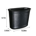 thumbnail image 3 of VOAVEKE Car Trash Can Car Trash Can, Car Interior With Leather Car Trailer Door Storage Bucket To Store Garbage Bags, Car Supplies, 3 of 5