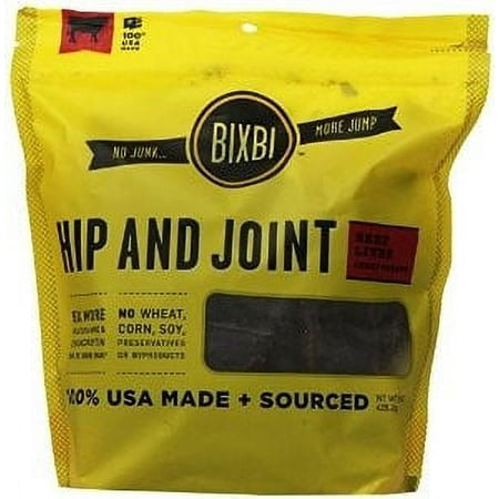 UPC: 0091037018267 | Bixbi Hip And Joint Dog Jerky Treats  15-Ounce  Beef