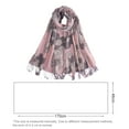 thumbnail image 2 of Bufanda ligera con estampado floral, chal, bufandas de moda, chales protectores solares, 2 of 5