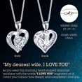 thumbnail image 4 of Collar con colgante de corazón ONLYLIKE con moissanita de 3 quilates, 4 of 9