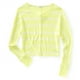 thumbnail image 1 of Aeropostale suéter de punto con rayas recortadas para mujer, amarillo, grande, 1 of 2