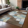 thumbnail image 6 of Addison Rugs Chantille Indoor/Outdoor Transitional Geometric Brown Machine Washable Rectangle Rug, 5' x 7'6", 6 of 8