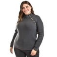 thumbnail image 1 of Suéter cuello alto Roman Fashion 4005 Tallas Extras Gris 36, 1 of 6