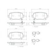 thumbnail image 4 of Brembo P11021N NAO BRAKE PADS Fits select: 2009-2010 CHRYSLER TOWN & COUNTRY TOURING, 2010 DODGE GRAND CARAVAN HERO, 4 of 4