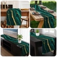 thumbnail image 6 of Marble Green Table Runner 90 Inches Long, Retro Abstract Ombre Gold Nature Cracks Kitchen Coffee Dining Table Decoration for Home Party Birthday Wedding Home Decor 13x90 Inches, 6 of 8