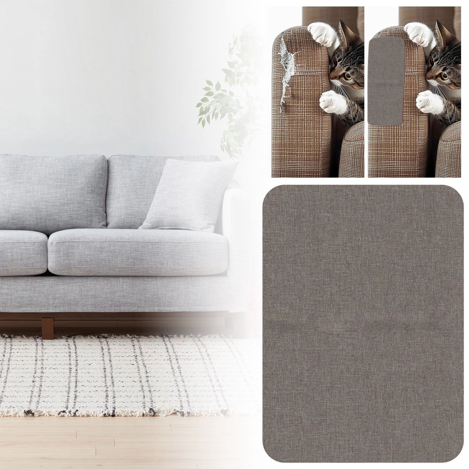1Pc Couch Patch Repair Fabric,Canvas Repair Patch,Self-Adhesive Microfiber Patches,Quick Fix Sofa Chair Car Seat,Furniture,Upholstery Repair Kit,for Sofas Bags Furniture Car Seats,8''x11''(Brown1)
