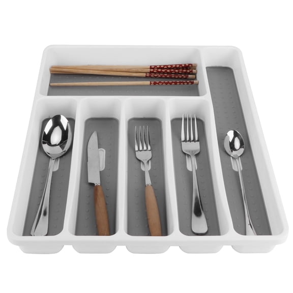 ESTINK Drawer Organizer,Cutlery Tray,Silverware Tray Organizer Drawer Insert Knives Forks Cutlery Tray Storage Box Kitchen Accessory