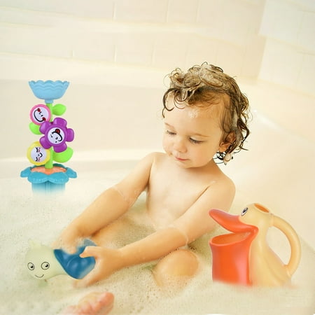 snorda Baby Bath Toy Bath Toy Set Flower Waterfall Water Station Kids' Best