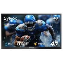 SYLVOX 43" Outdoor TV, 1000nits Google Smart TV Built-in Google Assistant, Chormecast, IP55 Waterproof Outside TV OT43A2KHGD