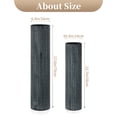 thumbnail image 4 of Sziqiqi Black Modern Floor Vase Set of 2: 27.6 & 21.7 Inch Textured Metal Vases, Tall Decorative Vases for Home, Rustic Woven Design Indoor Plant Containers, 4 of 12