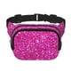 thumbnail image 1 of Balery Rose Red Glitter Mochila Cinturón para Mujeres y Hombres, Bolsa de Cintura Impermeable de Doble Capa con Correa, 1 of 9