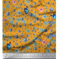 thumbnail image 1 of Soimoi Rayon Fabric Butterfly & Flower Floral Printed Fabric 1 Yard 42 Inch Wide, 1 of 1