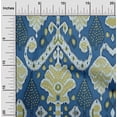 thumbnail image 2 of oneOone Polyester Spandex Blue Fabric Asian Ikat Fabric For Sewing Printed Craft Fabric By The Yard 56 Inch Wide, 2 of 4