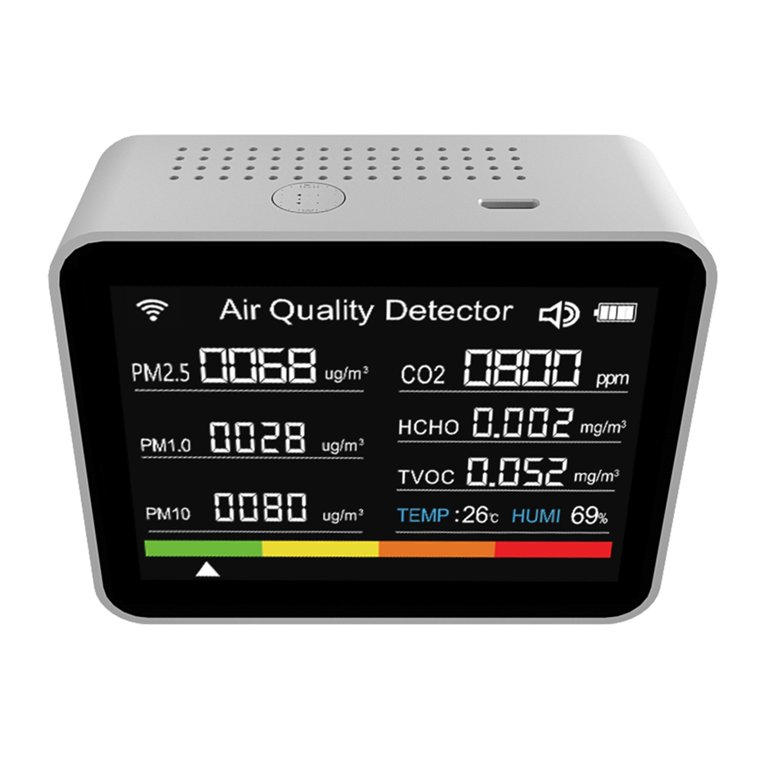  Motteru Mini CO2 Detector with Alarm - Air Quality