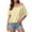 Z-Light Yellow229, variant on JIAYUE Women's T-Shirts Short Sleeve Off Shoulder Casual Solid Color For Everyday Wear Comfortable For Spring Summer Trendy Female Tops