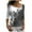 Gray, variant on Trendy Tops for Women 2024 Work Petite Sweatshirt for Women Casual V Neck Long Sleeve Loose Flowers Sweatshirt