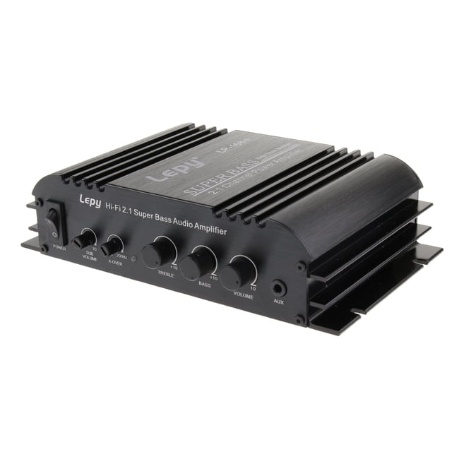 Mini Amplificador de coche Sunnimix 2x45W BASS DC Amplificador de audio para automóvil