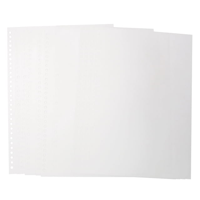 10 Uds blanco 30 agujeros A4 transparente PP encuadernación película cubierta perforadora carpetas de documentos Ket