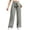 Gray, variant on PEXLYCLU Palazzo Pants for Women, Palazzo Pants for Women Dressy, Wide Leg Pants for Women High Waisted Palazzo Pants Work Casual Flowy Tie Knot Trousers With Pockets, Army Green L