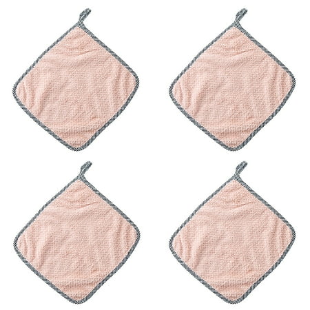 

FensXil Wipes 4pc Non-stick Oil Hand Towel Rags Can Be Hung Rags Kitchen Rags Lazy Rags