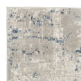 thumbnail image 2 of 6' Gray And Ivory Abstract Runner Rug, 2 of 5