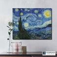 thumbnail image 7 of Starry Night Canvas Print, Van Gogh Wall Art, Starry Night Canvas Wall Art, Vincent Van Gogh Wall Art , Ready To Hang for Living Room Home Wall Décor 16x20, 7 of 7