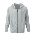 thumbnail image 4 of Pejock Men's Zip Up Hoodie Athletic-Casual Jacket, Lightweight Fleece Lined Sweatshirt with Roomy Fit, Hooded Cardigan for Sports and Daily Wear Outerwear, 4 of 9