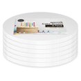 thumbnail image 1 of Tablas para tartas Kootek, 25 cm, redondas, de cartón corrugado blanco, paquete de 6 unidades, 1 of 6