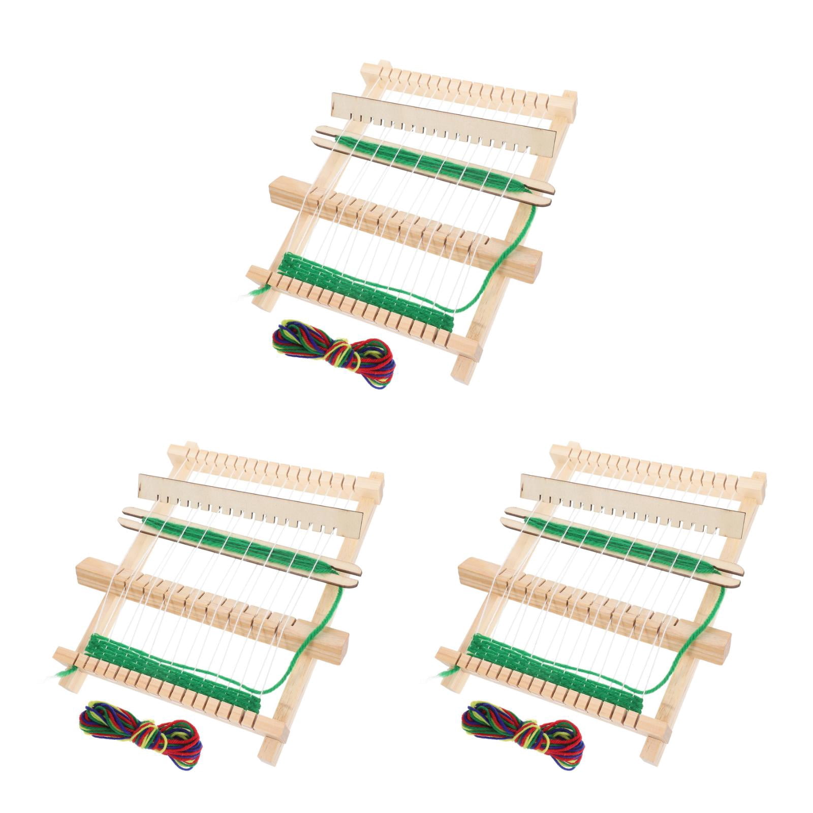 Raindrops Beige Wooden Knitting Kit for Adults, Portable 3-Piece Craft Tool Set for Knitting Projects and