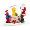 thumbnail image 2 of Santa's Teddy Surprise Mini Water Snow Globe, 2 of 4