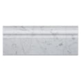 thumbnail image 2 of Italian Carrara White Marble Polished 5 X 12 Baseboard - Box of 5 Pcs., 2 of 4