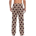 thumbnail image 4 of FORMRS Mens Pajama Pants with Pockets Cotton Sleepwear Lounge Bottoms Sizes S-2XL, Checkered Stars Pattern, 4 of 7