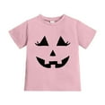 thumbnail image 2 of Kiijoy Girls Halloween T Shirt Short Sleeve Pumpkin Graphic T-Shirt for Kids, Sizes 8-9, 2 of 4