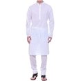 thumbnail image 1 of Royal Men's Cotton Kurta Pyjama Set (ROYAL_01_White_Medium), 1 of 1