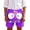 Dark Purple, variant on Bottoms Boy Funny Cartoon Face Print Elastic Waist Kids Pants,Blue,Size 1-2 Years