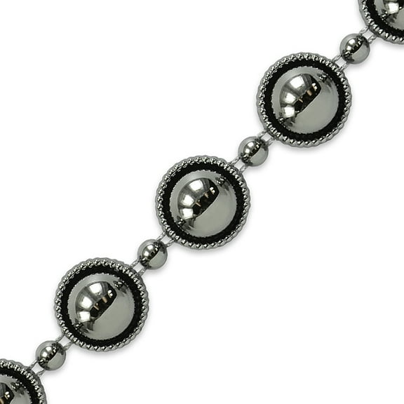 Expo Int'l 10 yards of Sage Flat-Back Gun Metal Pearl Trim 3/4"
