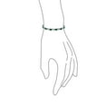 thumbnail image 3 of Bling Jewelry Womens Infinity CZ Tennis Bracelet 9 CTW Emerald Green Oval CZ Love Knot Milgrain Bracelet, 3 of 5