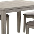 thumbnail image 4 of 5 Piece Dining Set, Rectangular Table, 4 Chairs, Padded Seating, Light Gray, 4 of 5
