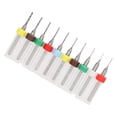 thumbnail image 1 of Juego de 10 Brocas Helicoidales, Acero de Tungsteno, Fuerte Resistencia a la Abrasión, Tallado de Tablero Elechtrico, Para Taladrar y Tallar Cera Ámbar, Placa de Circuito,, 1 of 7